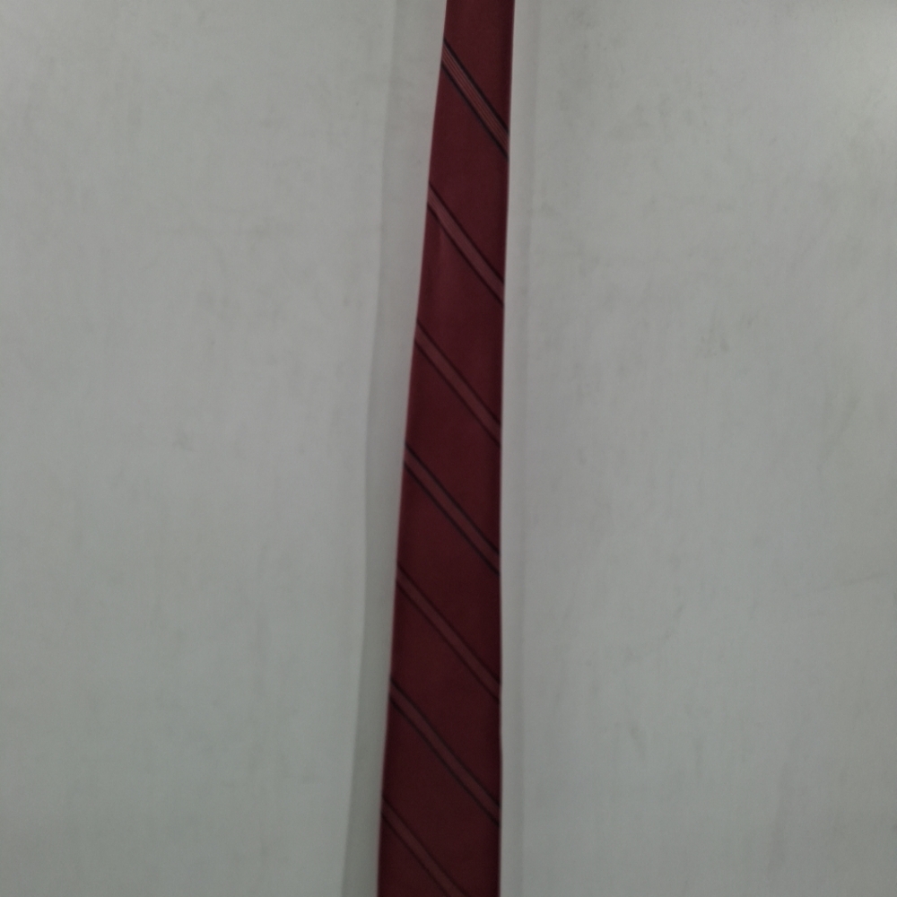 Vintage Christian Dior Men's Striped‎ Polyester/Silk Neck Tie Made In USA